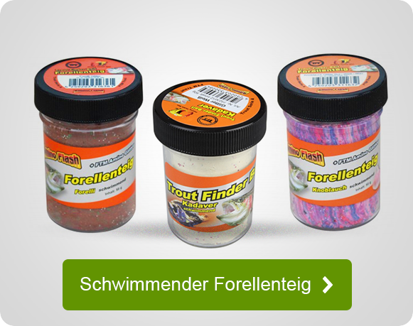 Schwimmender Forellenteig