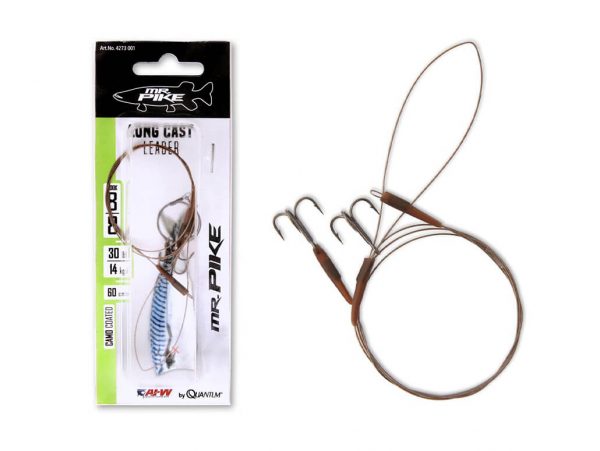 mr pike long cast leader claw hook