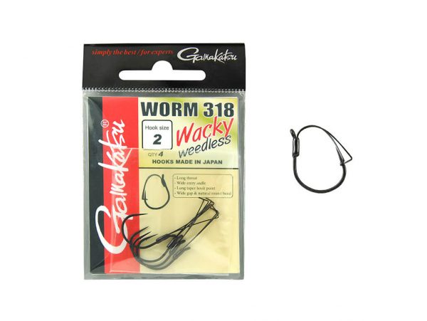 Gamakatsu Worm 318 Wacky Weedless Angelhaken