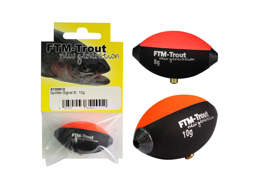 FTM Trout Spotter Signal Ei 8g 6100908 Forellenpose Wasserkugel TOP/NEU 
