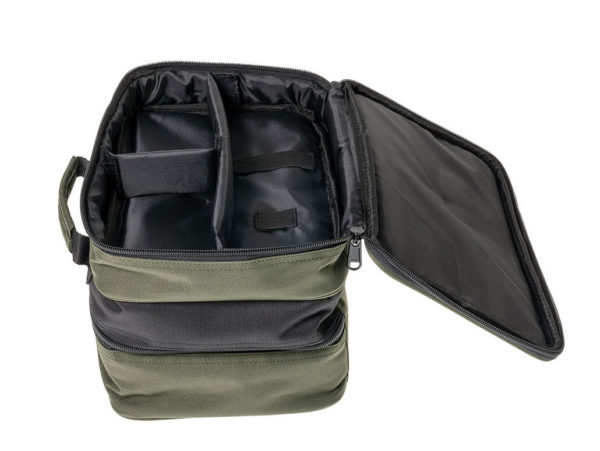 Zeck Fishing Rig Bag Pro geoeffnet