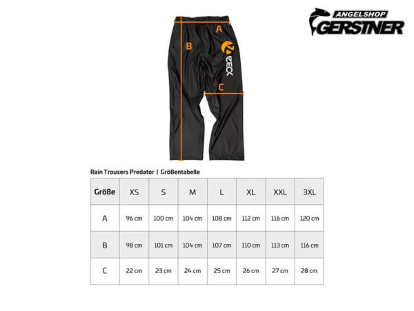 Zeck Fish Rain Trousers Predator