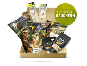 Starterpaket und Geschenk für Angler Thema Räuchern