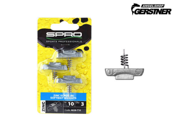 Spro Zinc Screw in Softbait Weights