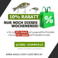 Sommer Aktion für Angler mit bis zu 50% Rabatten