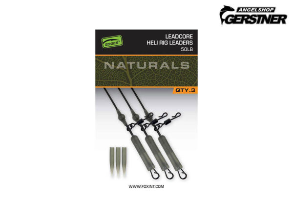 Fox Edges Naturals Leadcore Heli Rig Leaders