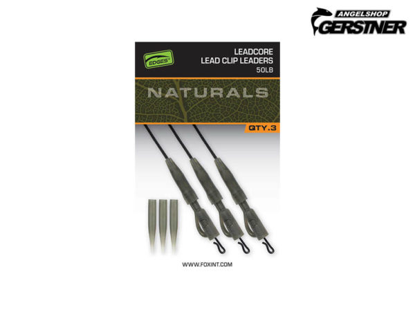 Fox Edges Naturals Leadcore PG Lead Clip Leaders