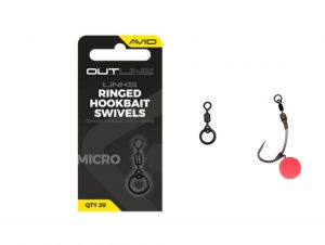 Avid Outline Mirco Ringed Hookbait Swivel