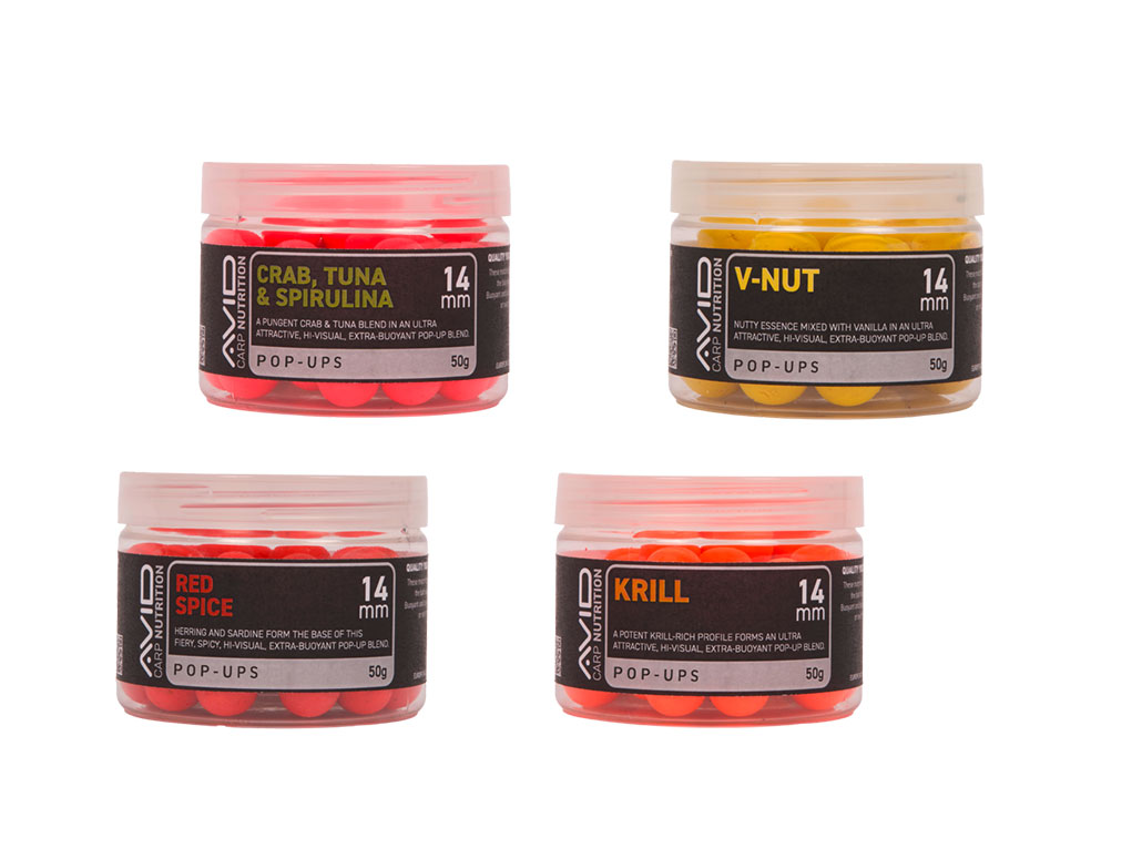 Avid Carp Nutrition Pop Ups